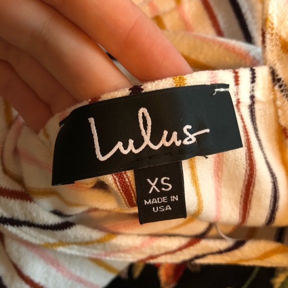 Perry White Multi Striped Twist-Back Tee - Picture 6 of 6